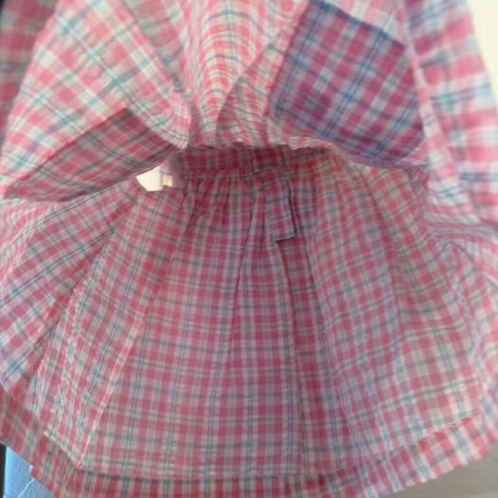 Vintage Samara plaid gingham bow dress and bloomers NWT Sz 18 months - Picture 4 of 7